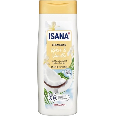 Isana Krémová pěna do koupele kokos a vanilka 750 ml