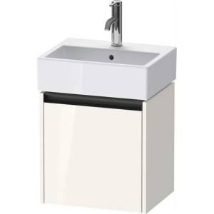 Duravit Ketho. 2 - Шкафче за умивалник 44x43x34 см, 1 врата, панти отляво, лъскаво бяло K25070L22220000 (K25070L22220000)