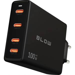 BLOW Зидна зарядна станция USB-C x4 PD 100W GAN черна (76-031#)
