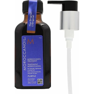 Moroccanoil Treatment Purple vlasový olej pre blond, zosvetlené alebo strieborné vlasy