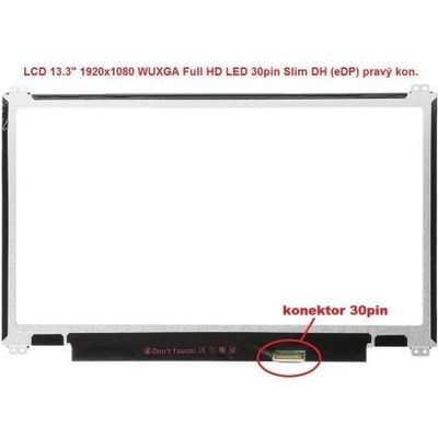 LQ133M1JW14 LCD 13.3" 1920x1080 WUXGA Full HD LED 30pin Slim DH (eDP) prav.kon matný povrch