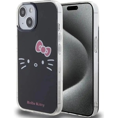 Hello Kitty Кейс Hello Kitty IML Kitty Face за iPhone 15, черен (KXG0078940)