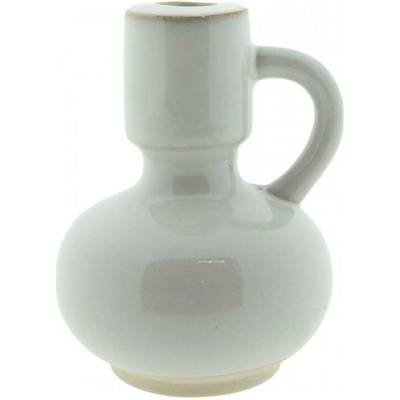 Béžový porcelánový svícen na úzkou svícku Gerjen – 12x10x14 cm