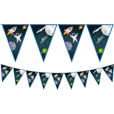 Procos s.a. Vlaječková girlanda Vesmír Rocket Space 230 cm – Zboží Mobilmania