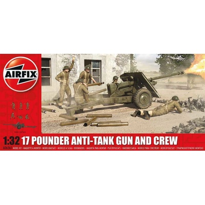 Airfix Classic Kit military 17 Pdr Anti Tank Gun reedice 1:32