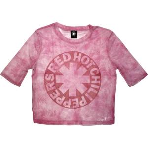 Red Hot Chili Peppers Asterisk Circle Crop Top Pink M Дамски (RHCPMCT27LP02)