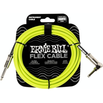 Ernie Ball Flex 3 m Директен - Ъглов Инструментален кабел (P06465)