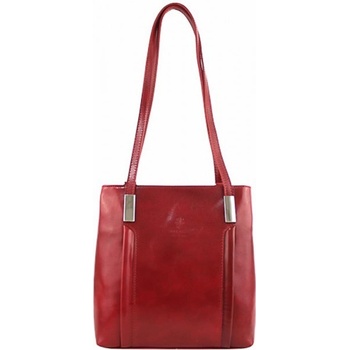 Made in Italy kožená kabelka /batoh 432 červená