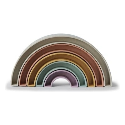 mushie Duhová stohovací Tropical