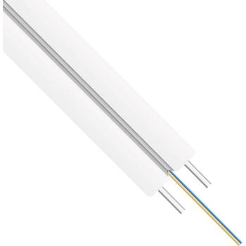 Image 1 of DeTech Оптичен кабел DeTech, FTTH, 2 cores, Indoor, 2000m, White - 18416 (DE-18416)