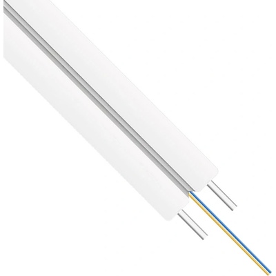 DeTech Оптичен кабел DeTech, FTTH, 2 cores, Indoor, 2000m, White - 18416 (DE-18416)