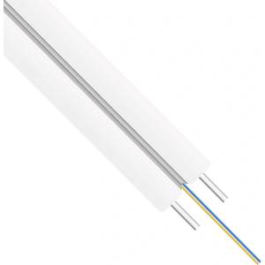 DeTech Оптичен кабел DeTech, FTTH, 2 cores, Indoor, 2000m, White - 18416 (DE-18416)