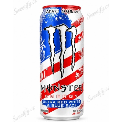 Monster Energy Ultra Red White & Blue Razz 473 ml