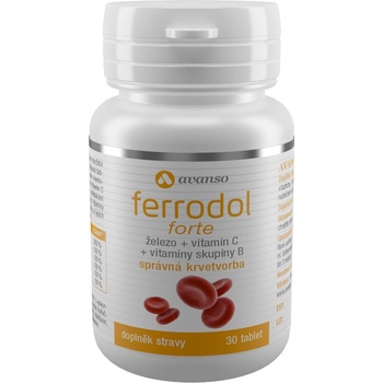 Avanso Ferrodol forte Pro správnou krvetvorbu 30 tablet
