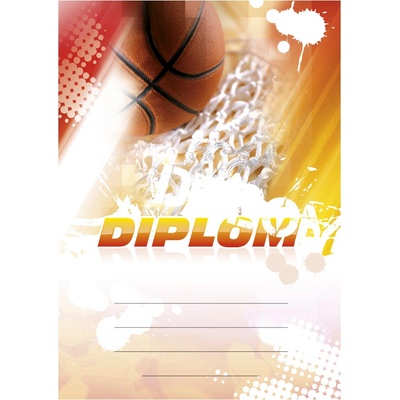 Basketbalový diplom A5