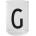 Design Letters Чаша без столче aj буква g (10205000g)