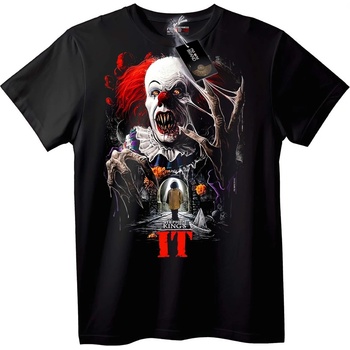 NOONEBRAND Тениска IT на Stephen King с Пениуайз - 2XL, White
