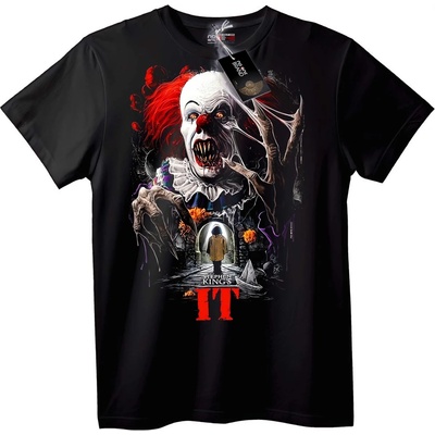 NOONEBRAND Тениска IT на Stephen King с Пениуайз - 2XL, White