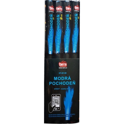 BENGÁLSKÝ OHEŇ MODRÁ POCHODEŇ- 4 ks 20 4 Čína EP-8014B