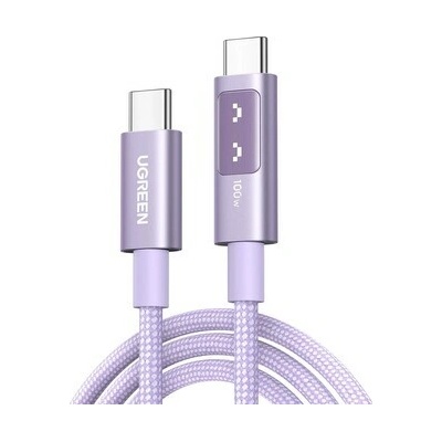 Ugreen 65092 USB-C/USB-C 100W 1m fialový