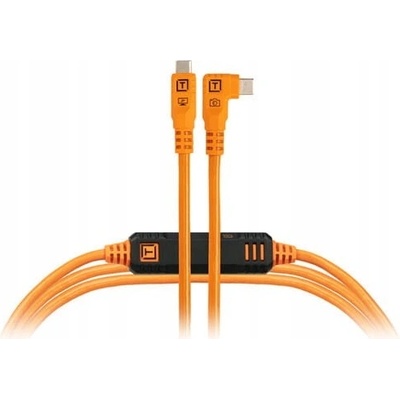 TetherPro CUC15RTG2-ORG Optima 10G USB-C to USB-C, úhlový, 4,6m