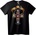 NOONEBRAND Тениска Guns N' Roses Черепи Кръст - 6XL, White