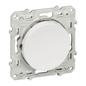 Schneider Electric SE Девиаторен ключ 10А цвят Бял Odace /до изчерпване/ - S520203 (S520203)