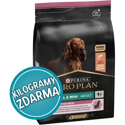 Purina Pro Plan Dog Adult Small & Mini Sensitive Skin s lososem 2 x 0,7 kg
