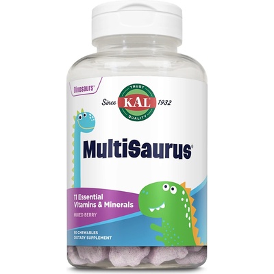 KAL Динозаври MultiSaurus - 90 таблетки за дъвчене