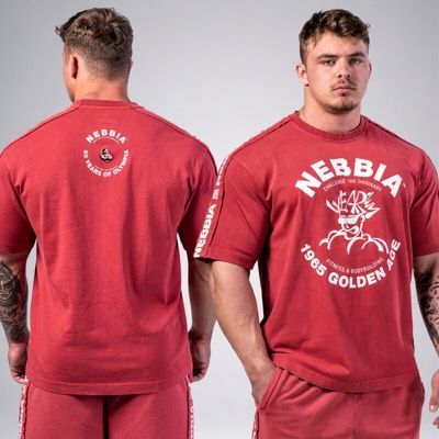 Nebbia Washed oversized tričko GOLDEN AGE šedé