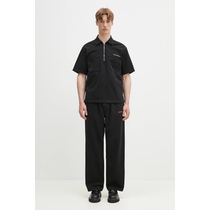 No Problemo Памучна тениска с яка Mini Problemo SS Work Shirt - Twill (NP4011403)