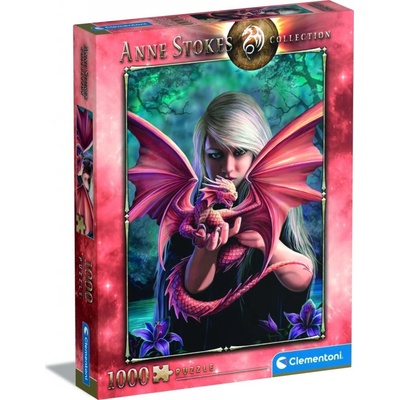 Clementoni Anne Stokes Dračí dívka Dragonkin 39640 1000 dílků
