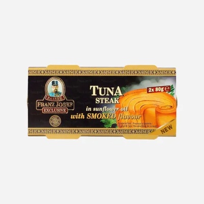 Franz Josef Kaiser Tuniak steak v slnečnicovom oleji s údenou príchuťou 2x80g