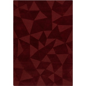 Flair Rugs Ръчно изработен вълнен килим в цвят бордо 160x230 cm Shard Red - Flair Rugs (503119376080)