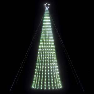 vidaXL LED коледна елха 1028 светодиода студено бяло 403 см (4016401)