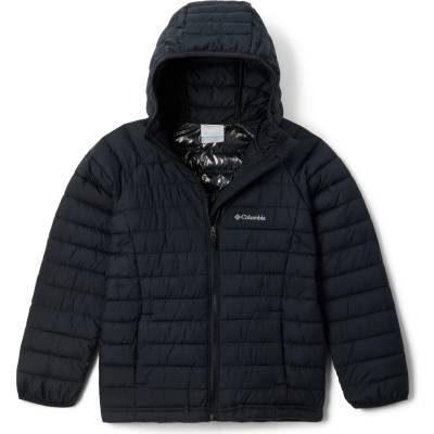 Columbia Детско синтетично яке Columbia Kid's Powder Lite II/1 Hooded Jacket Synthetic jacket - Black - размер 6-7 Years (703-4649-0112)