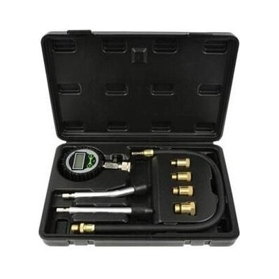 Kompresiometr pro zážehové motory, LCD displej, sada 8ks, tester komprese GEKO G02509