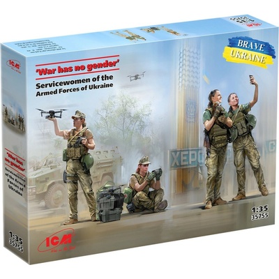 ICM War has no gender . Servicewomen of the Armed Forces of Ukraine 1:35