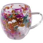 CupHup Стъклена термо чаша CupHup Passion Flower, Двойно дъно, Freesia (02-12)