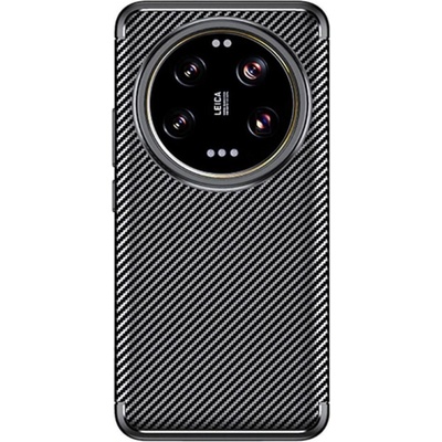 GKK Силиконов Калъф за Xiaomi 14 Ultra, New Carbon Case, Черен (5906601834841)