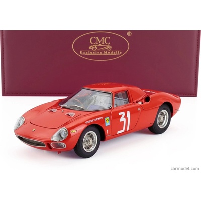 Cmc Ferrari 250lm Ch.n5899 Team Scuderia Filipinetti N 31 Winner Monza 1964 Nino Vaccarella Red 1:18