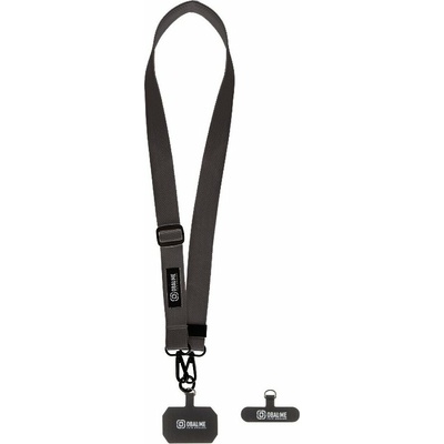 OBAL:ME NeckTag Ribbon Popruh na Telefon Black – Zboží Mobilmania