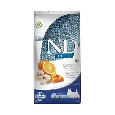 N&D Ocean Dog Adult Mini Low Grain Codfish & Orange 3 x 7 kg