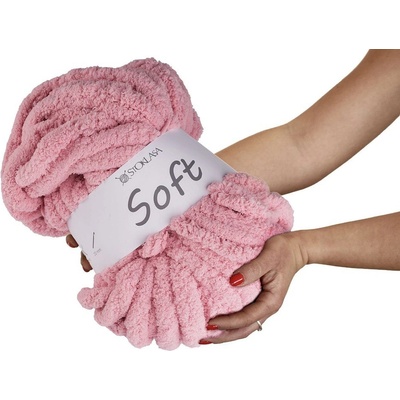 Pletací příze žinylková Soft 250 g Varianta: 21 slonová kost, Balení: 1 ks