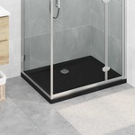 vidaXL Основен трей за душ с точки 90 x 70 x 4 cm ABS Черно (42033511)