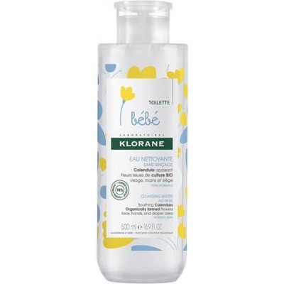 Klorane Bébé Calendula bezoplachová čistiaca voda pre normálnu pokožku 500 ml