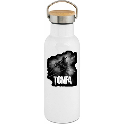 123TRIKO termoska Ninja s tonfou v mlze, bojový potisk 500 ml