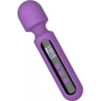 Engily Ross Digital Whisper Wand Massager with Digital Screen 17 cm Purple