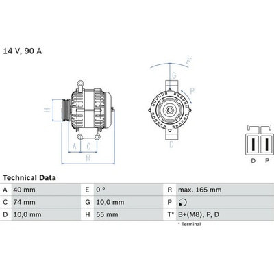 generátor BOSCH 0 986 080 320