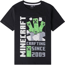 Minecraft Fashion UK dětské tričko Crafting bavlna černé